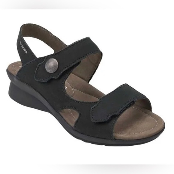 Mephisto Prudy Sandal With Arch Genuine Leather Black , size 40/10 US - Picture 1 of 14